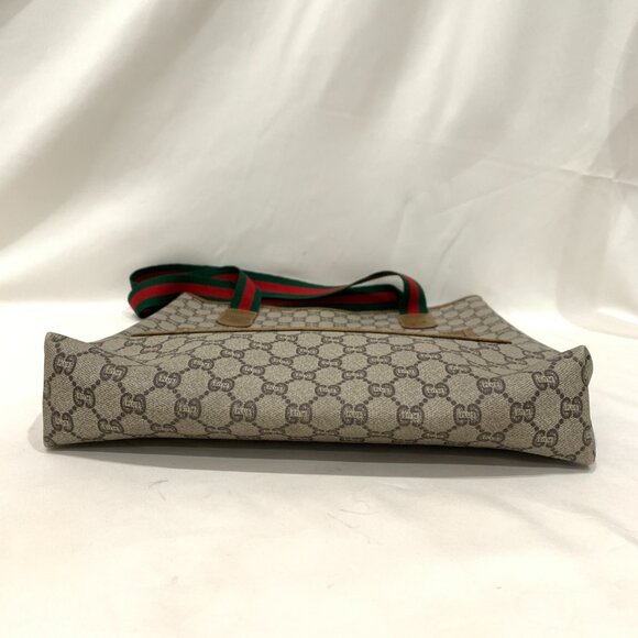 Gucci Brown GG Plus Tote w/ Pouch Sku#83976 - Picture 4 of 16